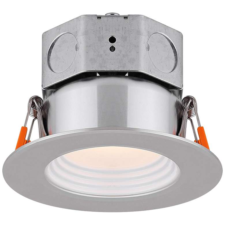 Image 1 Veloce 3" Nickel LED Baffle Downlight