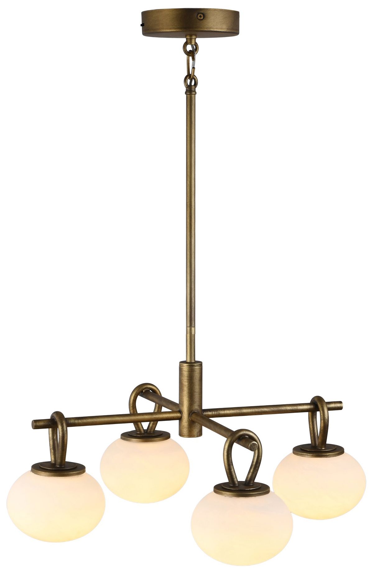 Image 2 Velora 20" Wide 4-Light Legacy Brass Pendant more views