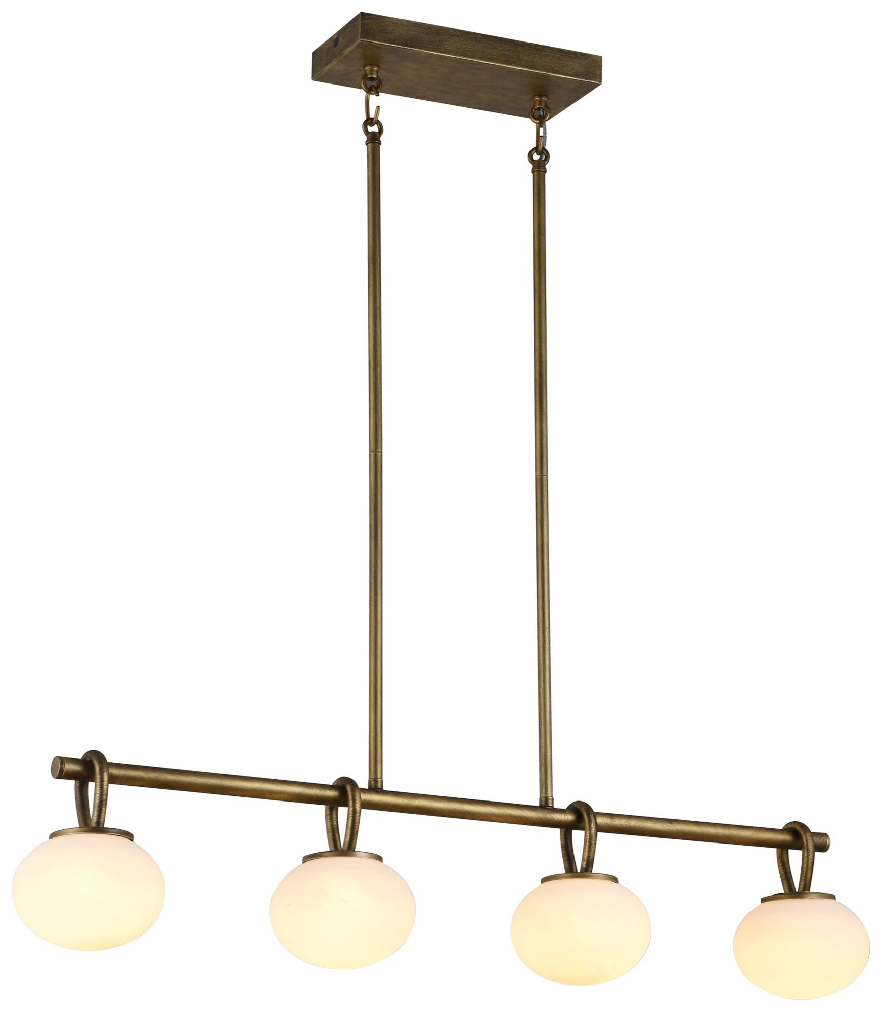 Velora 34.5" Wide 4-Light Legacy Brass Pendant