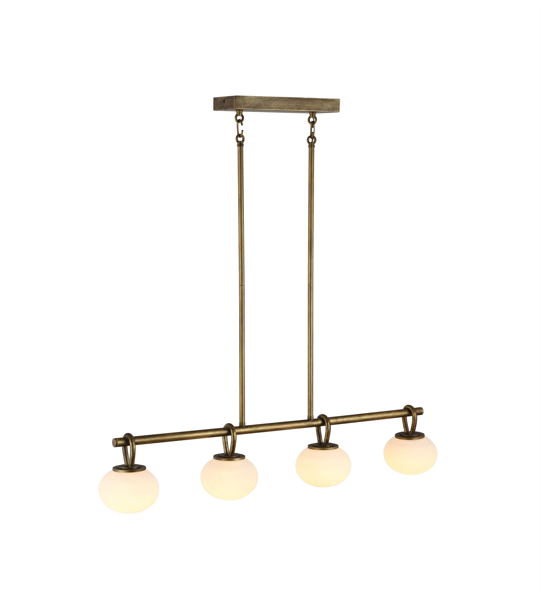 Image 2 Velora 34.5" Wide 4-Light Legacy Brass Pendant more views