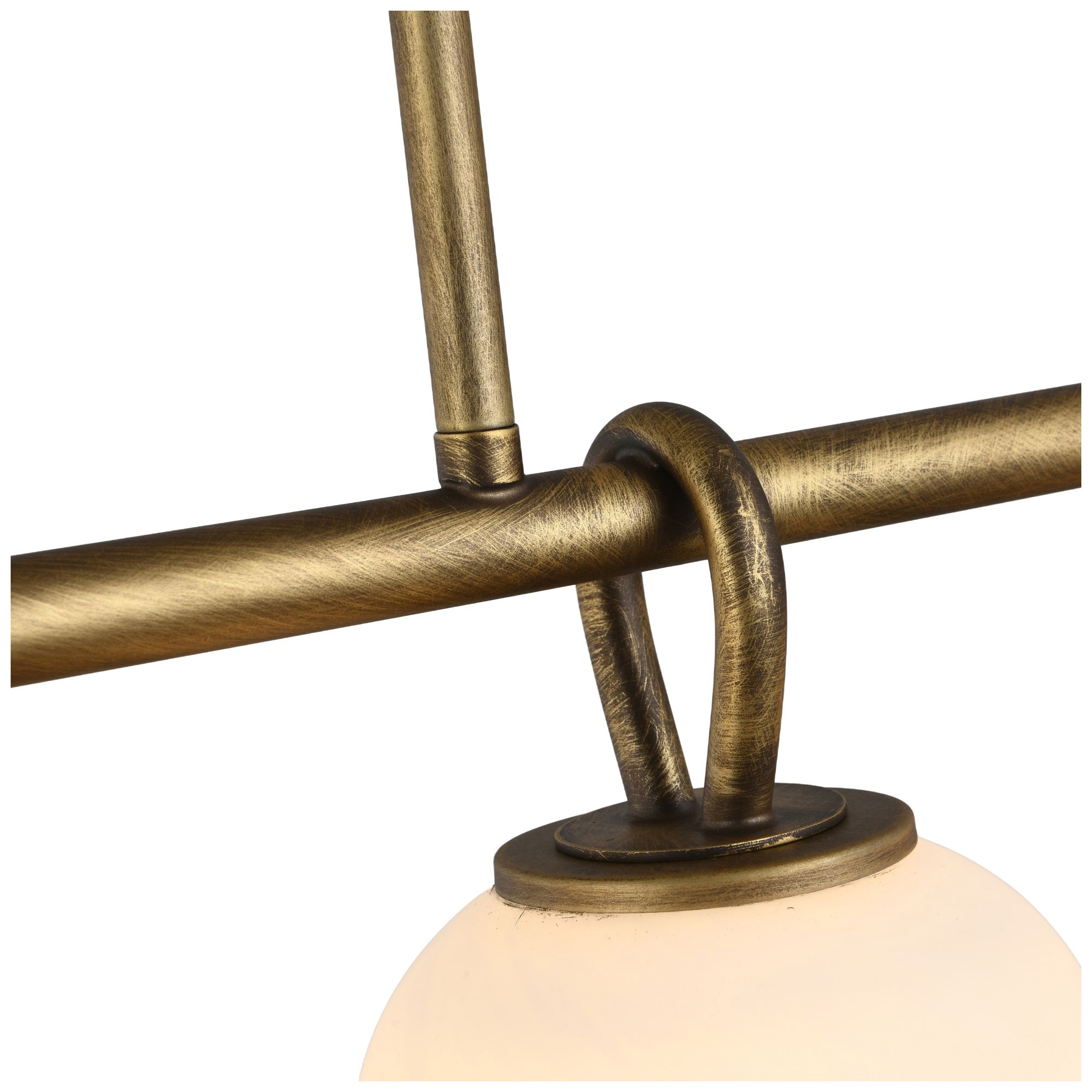 Image 4 Velora 34.5" Wide 4-Light Legacy Brass Pendant more views