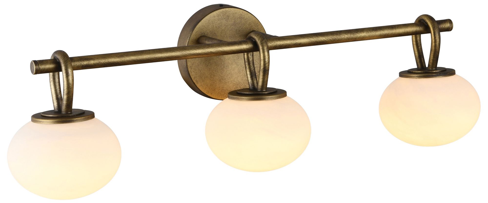Image 2 Velora 8" High 3-Light Legacy Brass Wall Sconce more views