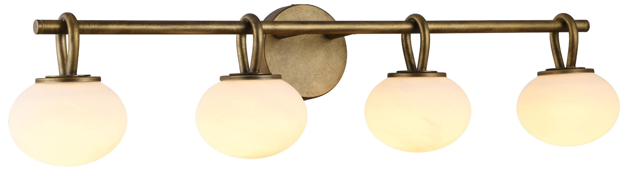 Image 4 Velora 8" High 4-Light Legacy Brass Wall Sconce more views