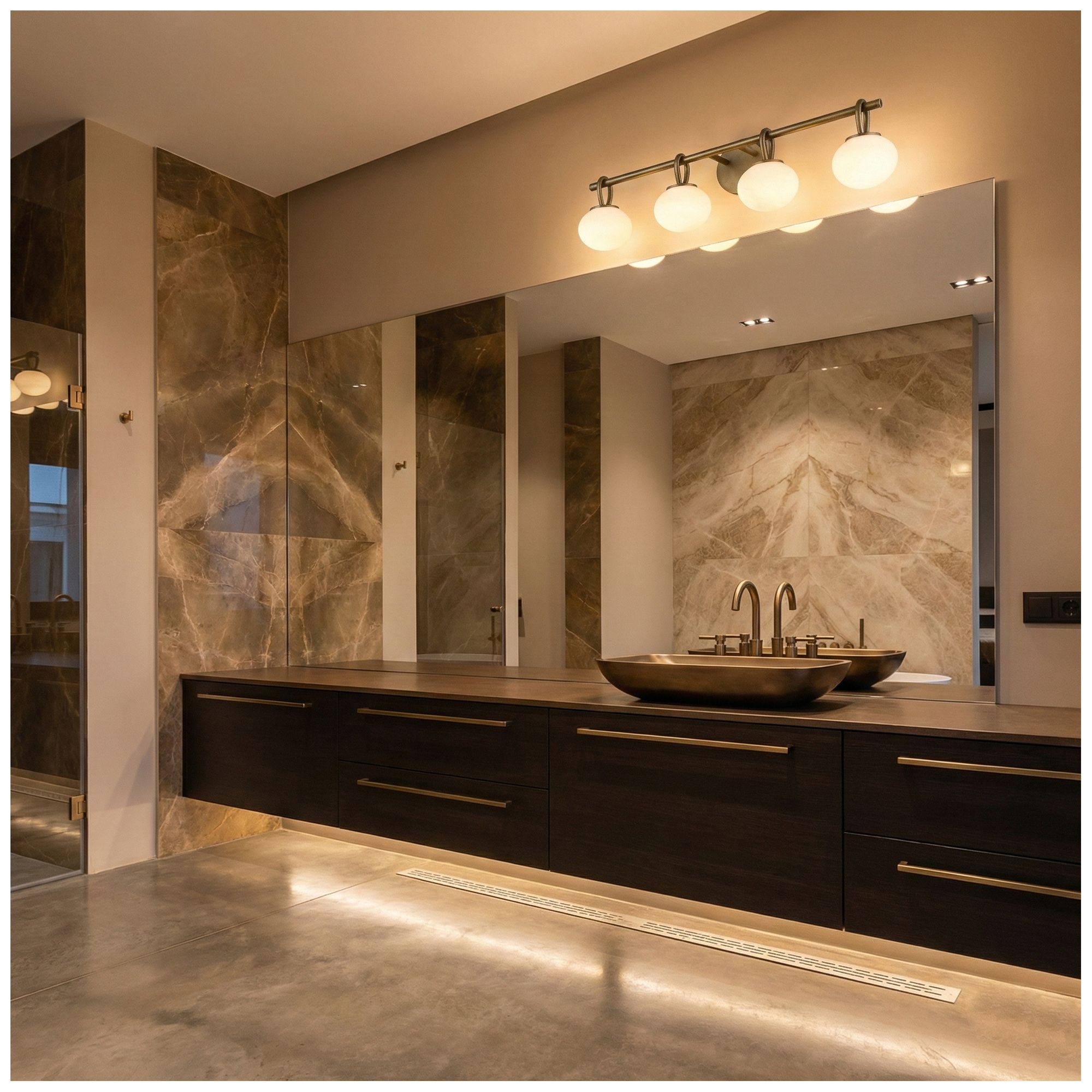 Image 6 Velora 8" High 4-Light Legacy Brass Wall Sconce more views