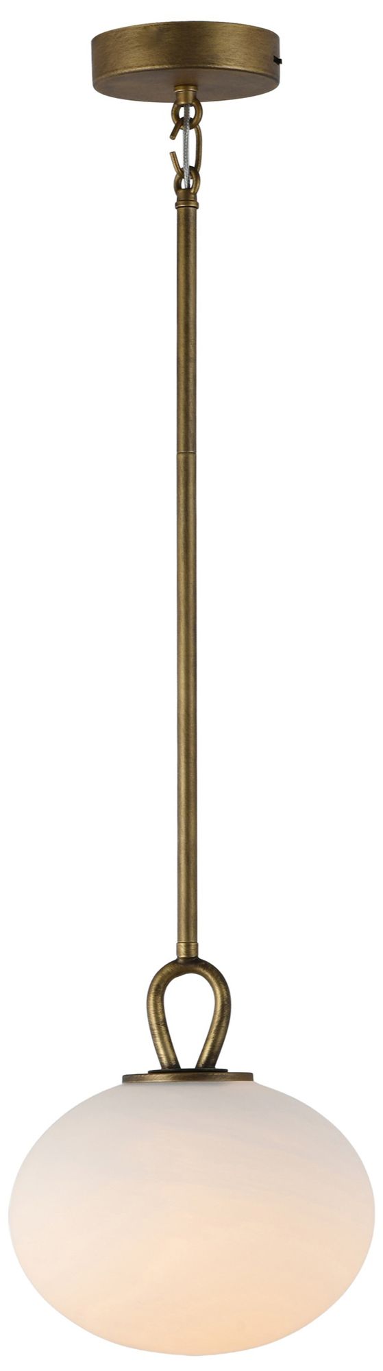 Velora 9" Wide Legacy Brass Pendant