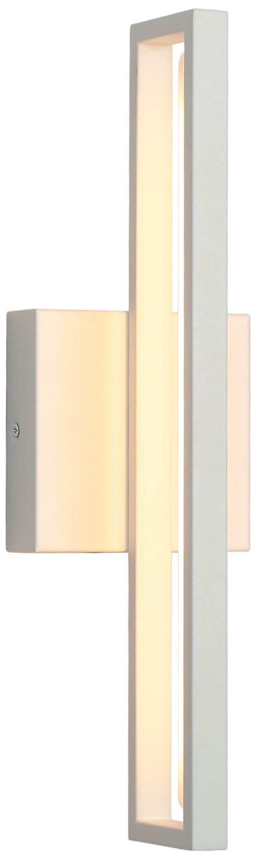 Thumbnail1 of Velox Modern Matte White 15.9" Integrated LED Bathroom Vanity Light