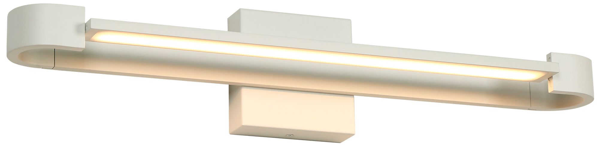 Velox Modern Matte White 23.6" Integrated LED Bathroom Vanity Light