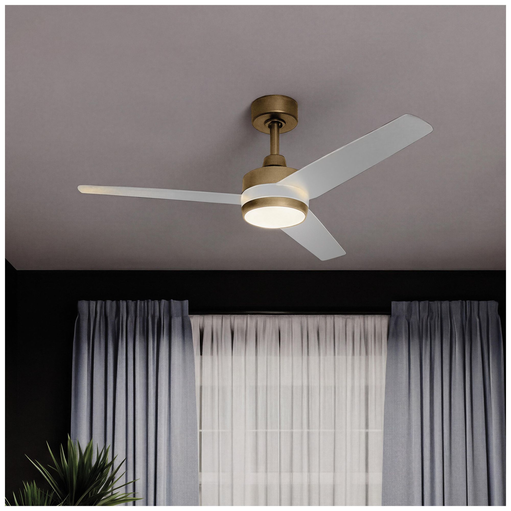 Velto Collection 60-in. Three Blade LED Modern Ceiling Fan