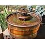 Velus 9" High Heavy Gauge Copper Outdoor Bird Bath