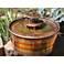 Velus 9" High Heavy Gauge Copper Outdoor Bird Bath