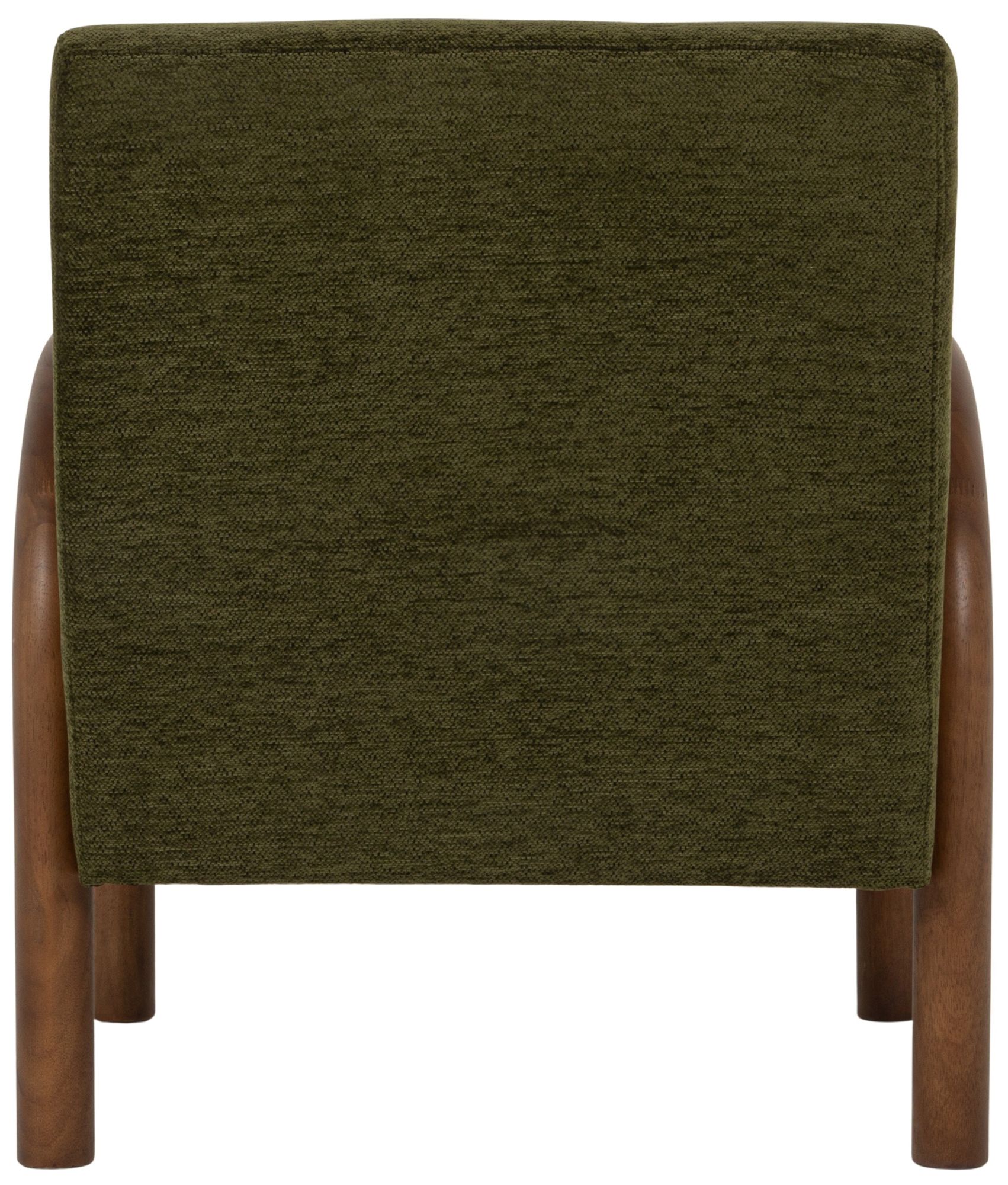 Image 6 Velvet Accent Chair with Arched Wood Arms, Green more views