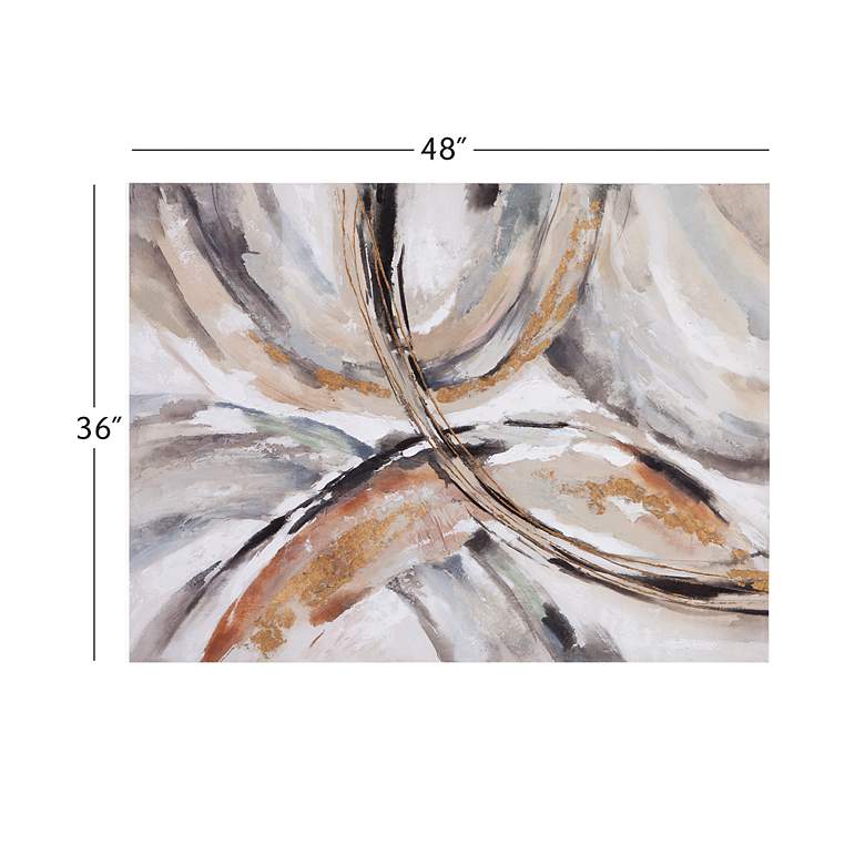 Image 5 Velvet Underground 48" x 36" Taupe Canvas Art more views