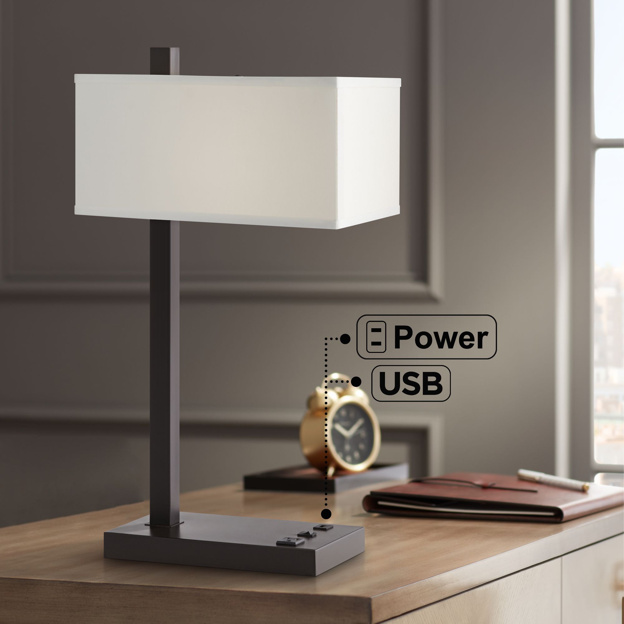 table lamp with usb ports