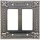 Venetian Collection Pewter Double Rocker Wall Plate