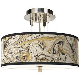 Image1 of Venetian Marble Giclee 14" Wide Ceiling Light