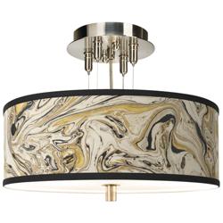 Venetian Marble Giclee 14&quot; Wide Ceiling Light