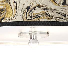 Image3 of Venetian Marble Giclee 16" Wide Semi-Flush Ceiling Light more views