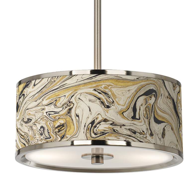Image 3 Venetian Marble Giclee Glow 10 1/4 inch Wide Pendant Light more views