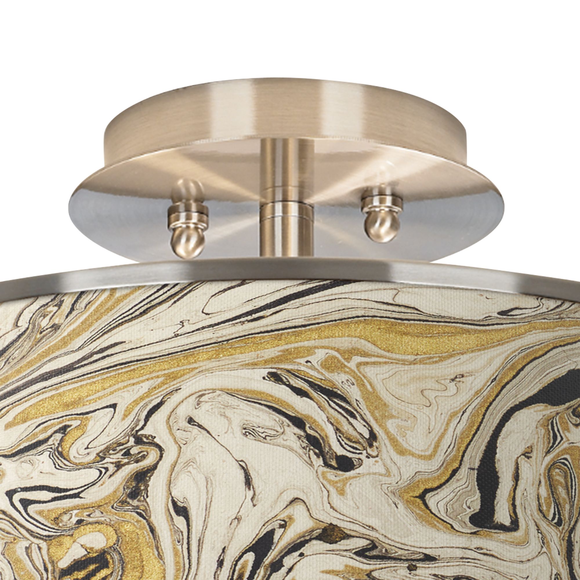 Image 2 Venetian Marble Giclee Glow 14" Wide Ceiling Light more views