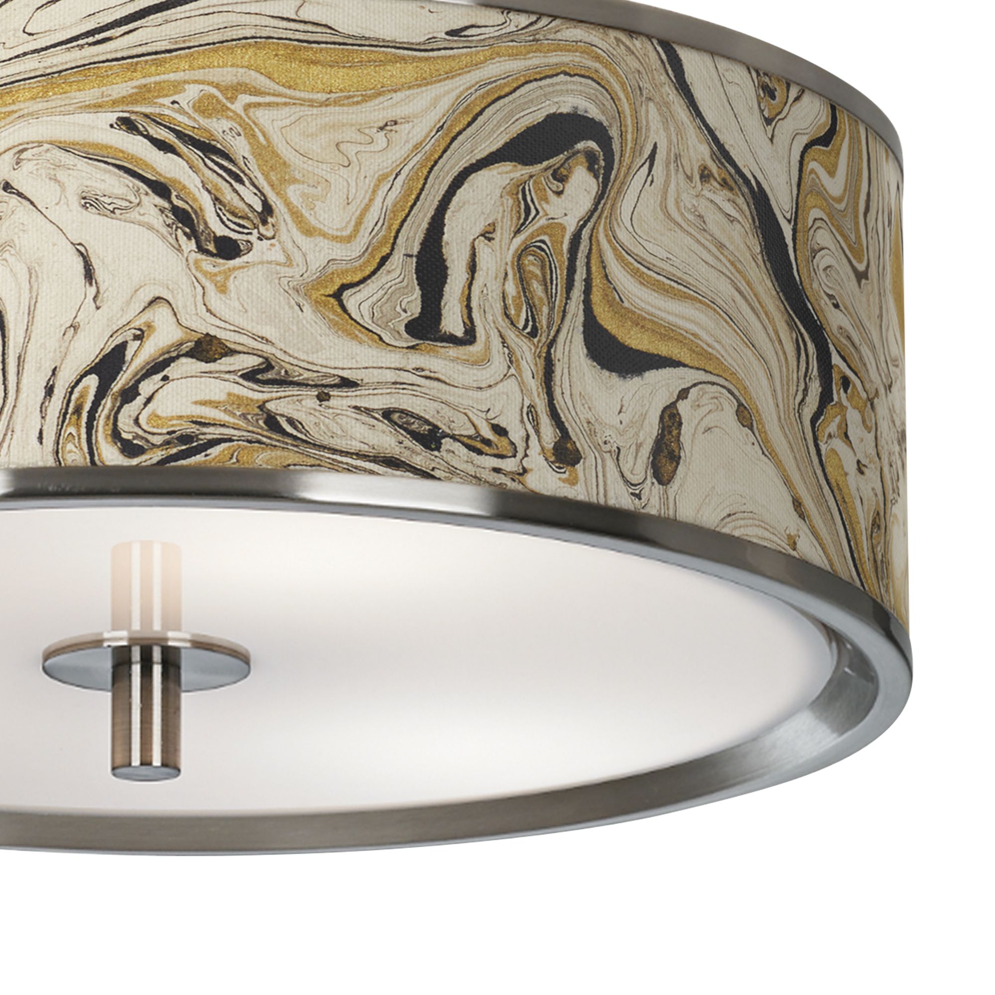 Image 3 Venetian Marble Giclee Glow 14" Wide Ceiling Light more views