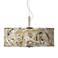 Venetian Marble Giclee Glow 20" Wide Pendant Light