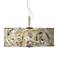 Venetian Marble Giclee Glow 20" Wide Pendant Light