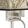 Venetian Marble Giclee Glow LED Reading Light Plug-In Sconce