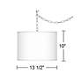 Thumbnail3 of Venetian Marble Giclee Glow Plug-In Swag Pendant more views