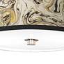 Venetian Marble Giclee Nickel 10 1/4" Wide Ceiling Light