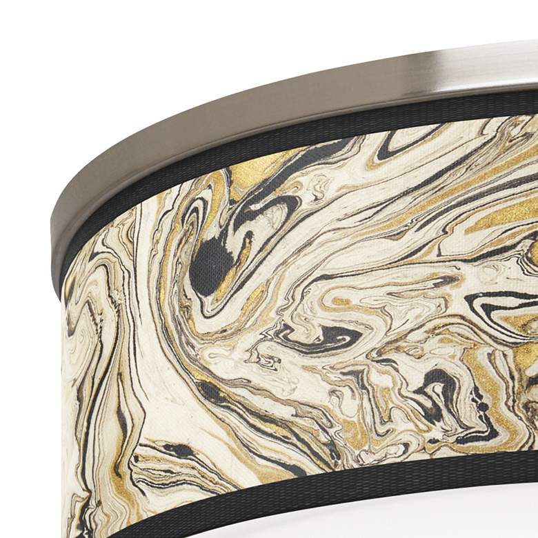 Image 2 Venetian Marble Giclee Nickel 20 1/4" Wide Ceiling Light more views
