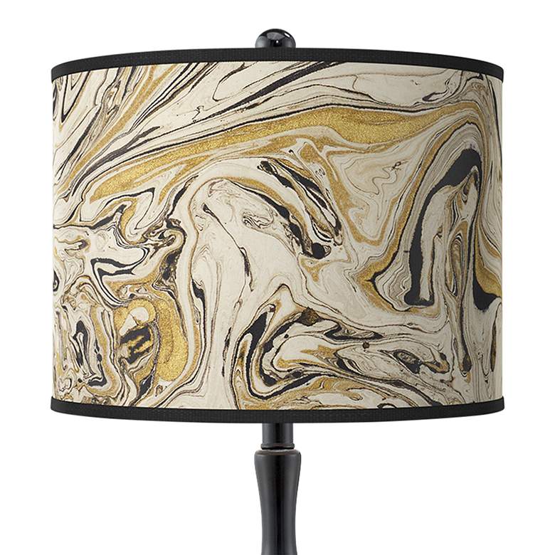 Image 2 Venetian Marble Giclee Paley Black Table Lamp more views