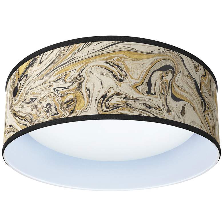 Image 1 Venetian Marble Pattern 16" Wide Modern Round LED Ceiling Light