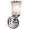 Veneto Luce 11.25" High Polished Chrome Wall Sconce w/ White Frosted Shade