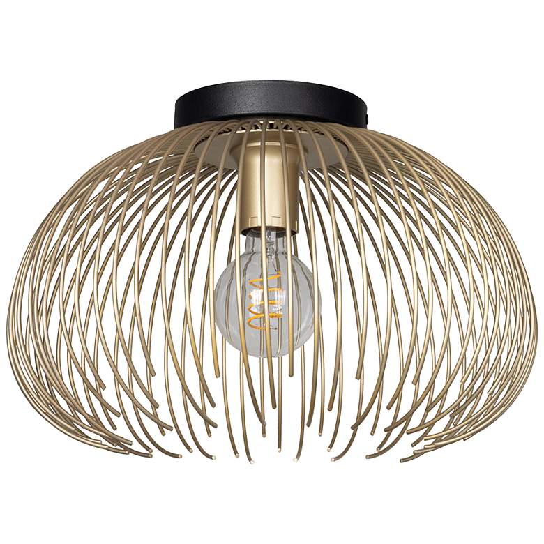 Image 3 Venezuela 15.16-inch 1-Light Black and Gold Convertible Pendant Light more views