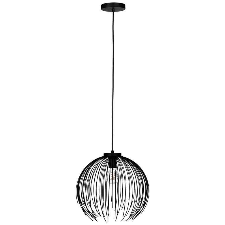 Image 1 Venezuela 15.35-inch 1-Light Black Pendant Light