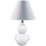 1_Venice 15" High Clear Crystal Gourd-Shaped Mini Table Lamp