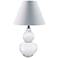Venice 15" High Clear Crystal Gourd-Shaped Mini Table Lamp