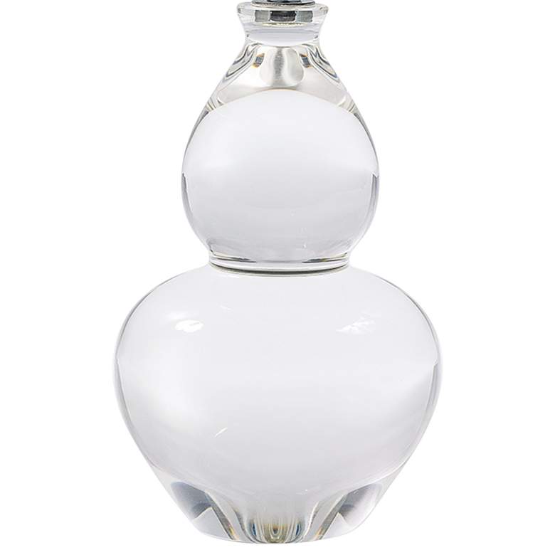 Image 3 Venice 15" High Clear Crystal Gourd-Shaped Mini Table Lamp more views
