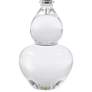 3_Venice 15" High Clear Crystal Gourd-Shaped Mini Table Lamp more views