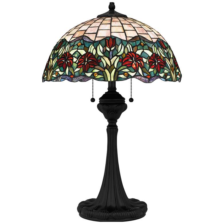 Image 1 Venice 3-Light Matte Black Table Lamp