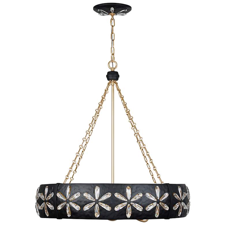 Image 2 Venice 6-Light Chandelier in Metropolis Black and Gold by Breegan Jane more views