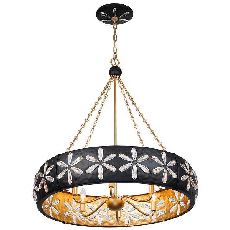 Image 4 Venice 6-Light Chandelier in Metropolis Black and Gold by Breegan Jane more views