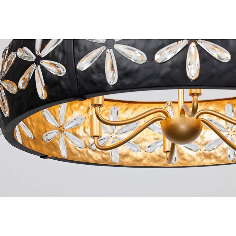 Image 5 Venice 6-Light Chandelier in Metropolis Black and Gold by Breegan Jane more views
