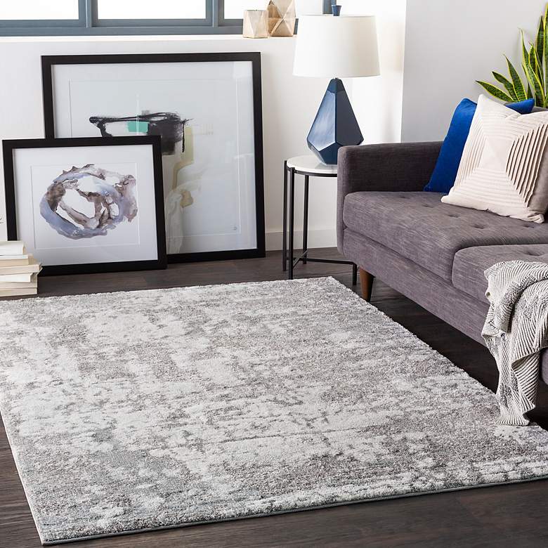 Image 1 Venice VNE-2305 5'3"x7'3" Light Gray and Ivory Area Rug