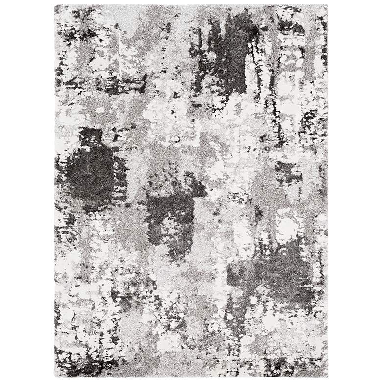 Image 2 Venice VNE-2308 5'3"x7'3" Medium Gray and Ivory Area Rug