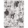 2_Venice VNE-2308 5'3"x7'3" Medium Gray and Ivory Area Rug