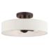 Venlo 14" Wide Bronze 4-Light Drum Ceiling Light