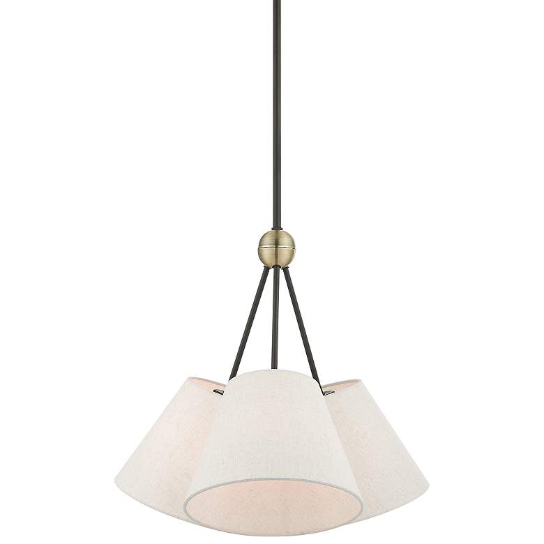 Image 1 Venlo 21 inch Wide Bronze 3-Light Pendant Light