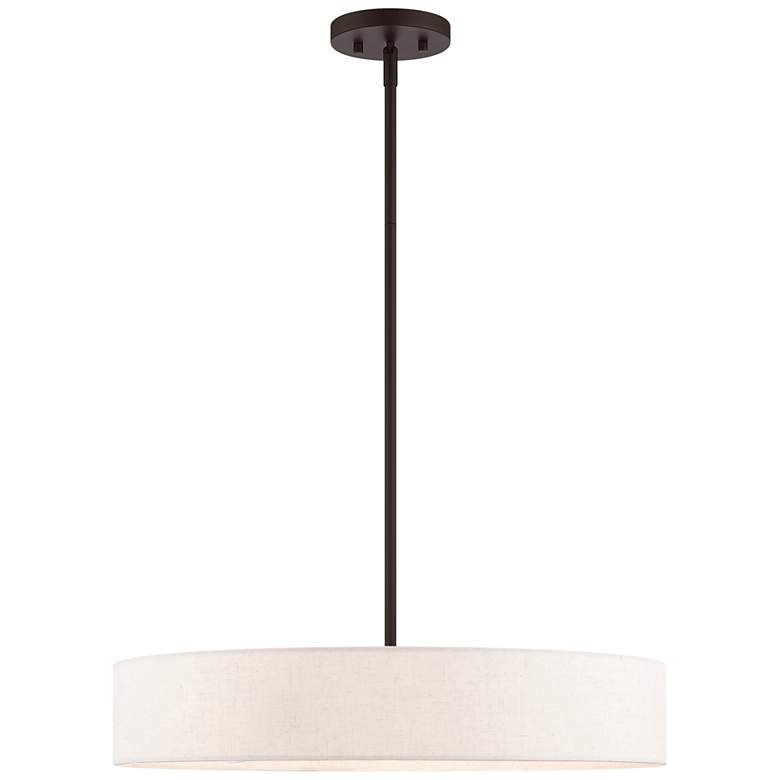 Image 4 Venlo 22 inch Wide Bronze Drum Pendant Light more views