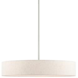 Venlo 22" Wide Brushed Nickel Drum Pendant Light